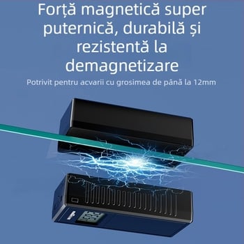 Old Fisherman Perie magnetică pentru curățarea acvariului, cu termometru și magnet puternic