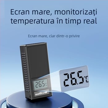 Old Fisherman Perie magnetică pentru curățarea acvariului, cu termometru și magnet puternic