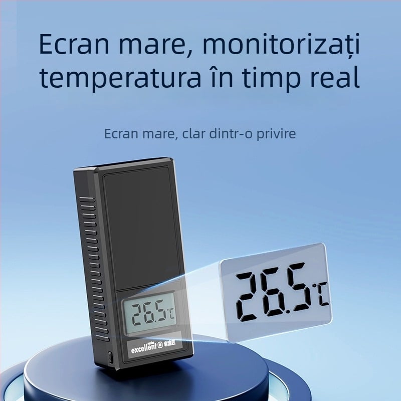 Old Fisherman Perie magnetică pentru curățarea acvariului, cu termometru și magnet puternic