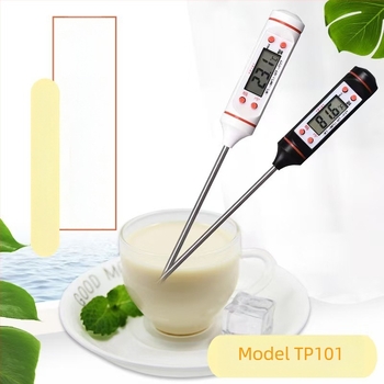 Termometru de bucătărie TP101 — manual, din oțel inoxidabil 304; măsoară temperatura apei și a laptelui; model TP101, brand New Corey