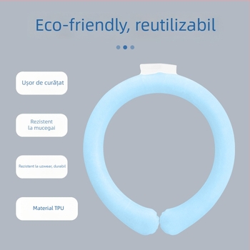 Colier răcoritor pentru gât cu umplutură PCM, material TPU, greutate 120 g, ambalaj 38 buc, pentru prevenirea insolației și răcire