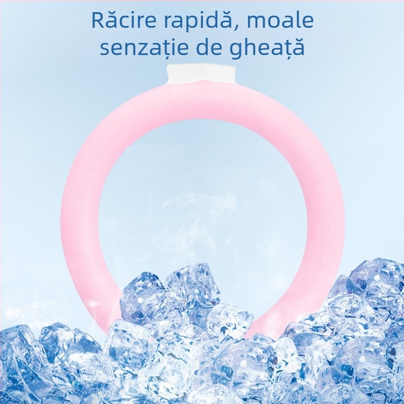 Colier răcoritor pentru gât cu umplutură PCM, material TPU, greutate 120 g, ambalaj 38 buc, pentru prevenirea insolației și răcire