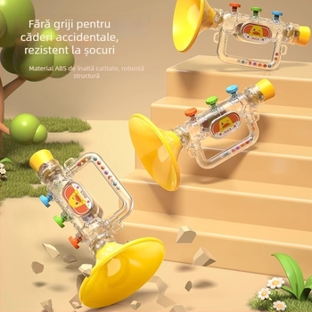 Trompetă din plastic pentru copii – certificare 3C, destinat copiilor 4–6 ani; dezvoltă coordonarea mână-ochi și abilitățile cognitive