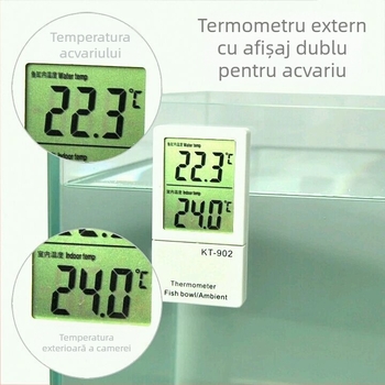 Termometru pentru acvariu cu senzor inductiv electronic, termometru digital de apă kt-902, carcasă din plastic