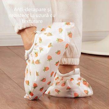 Huse pentru încălțăminte din material nețesut, cu imprimeu desen animat, grosime îngroșată, logo imprimat, personalizabile