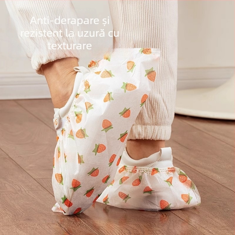 Huse pentru încălțăminte din material nețesut, cu imprimeu desen animat, grosime îngroșată, logo imprimat, personalizabile