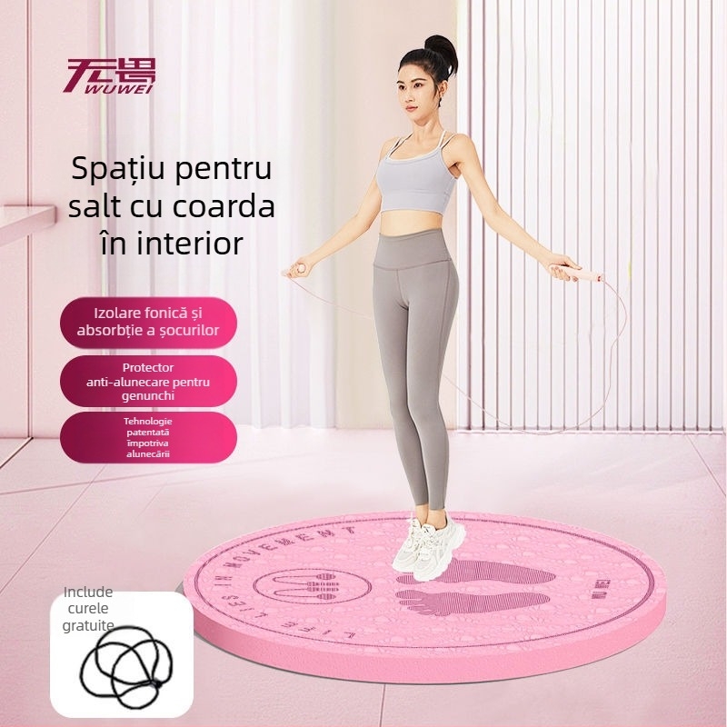 Saltea de yoga, culoare solidă, TPES material, grosime 6 mm