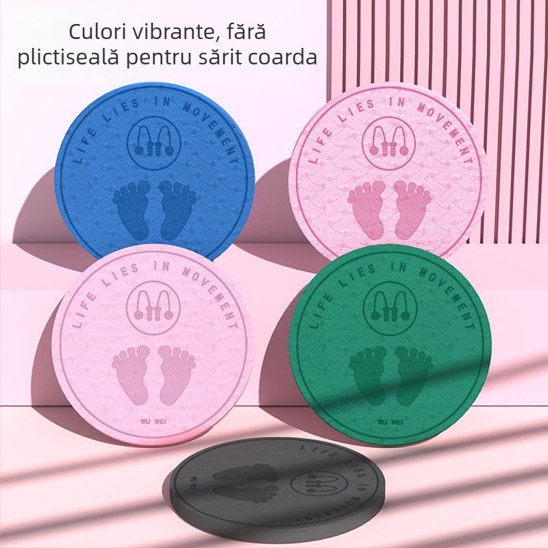 Saltea de yoga, culoare solidă, TPES material, grosime 6 mm