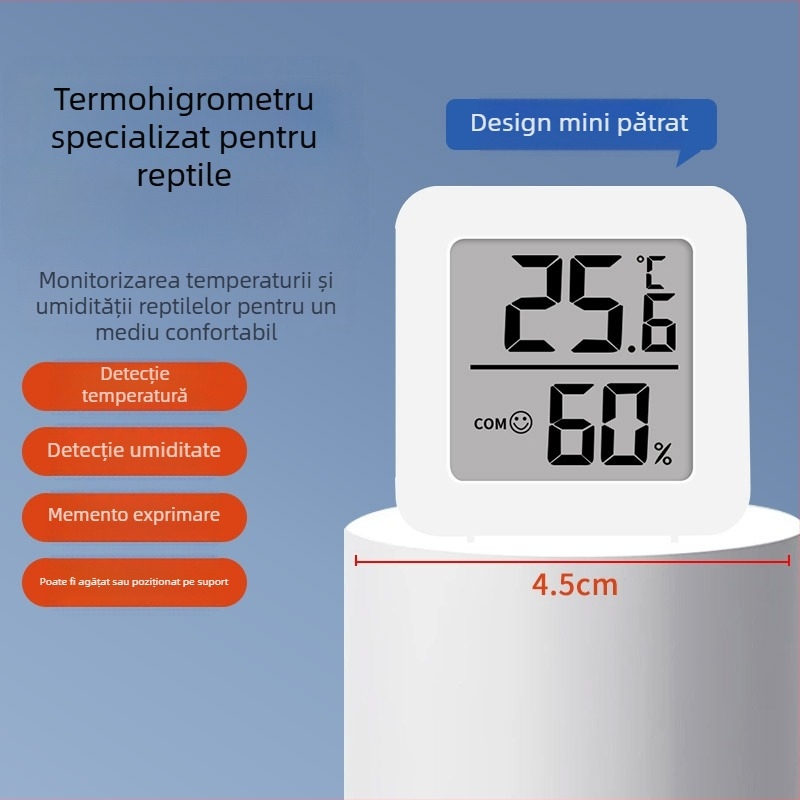 Higrometru pentru incubarea animalelor de companie cu control precis al temperaturii - Giant Lever, Model zmkmmsth, Afișaj digital electronic