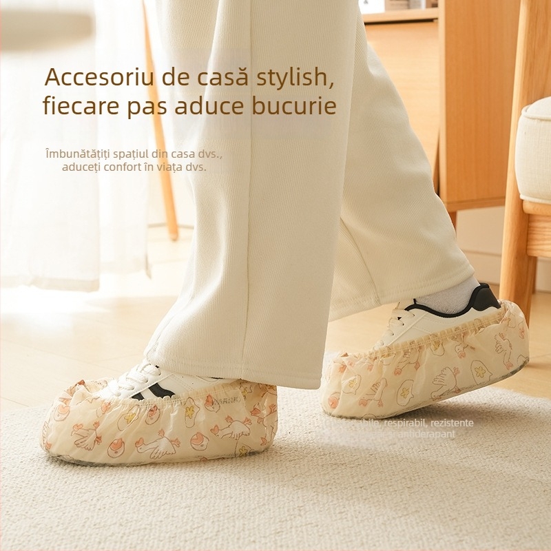Căcoveri de pantofi de unică folosință pentru adulți, utilizare în interior, din material nețesut, antiderapante, rezistente la uzură, anti-statici, grosime 0,05 mm