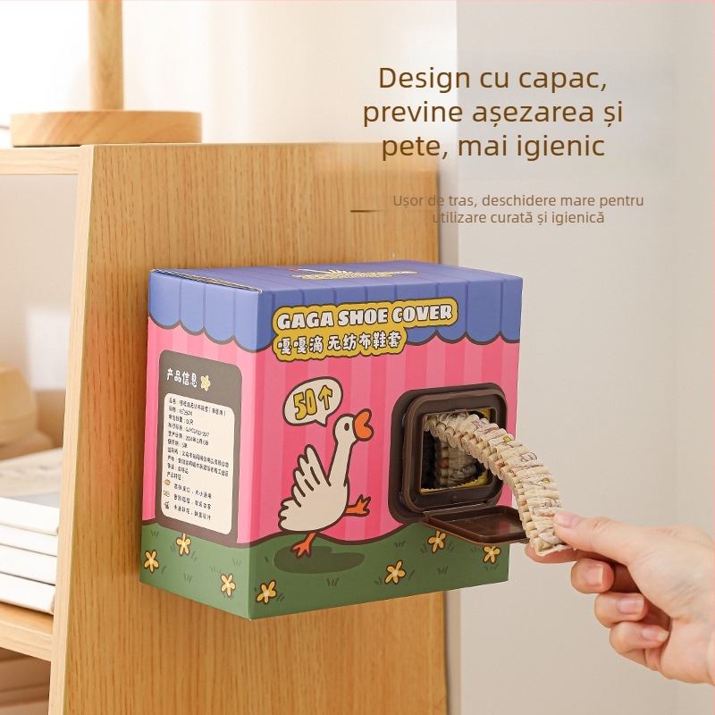 Căcoveri de pantofi de unică folosință pentru adulți, utilizare în interior, din material nețesut, antiderapante, rezistente la uzură, anti-statici, grosime 0,05 mm