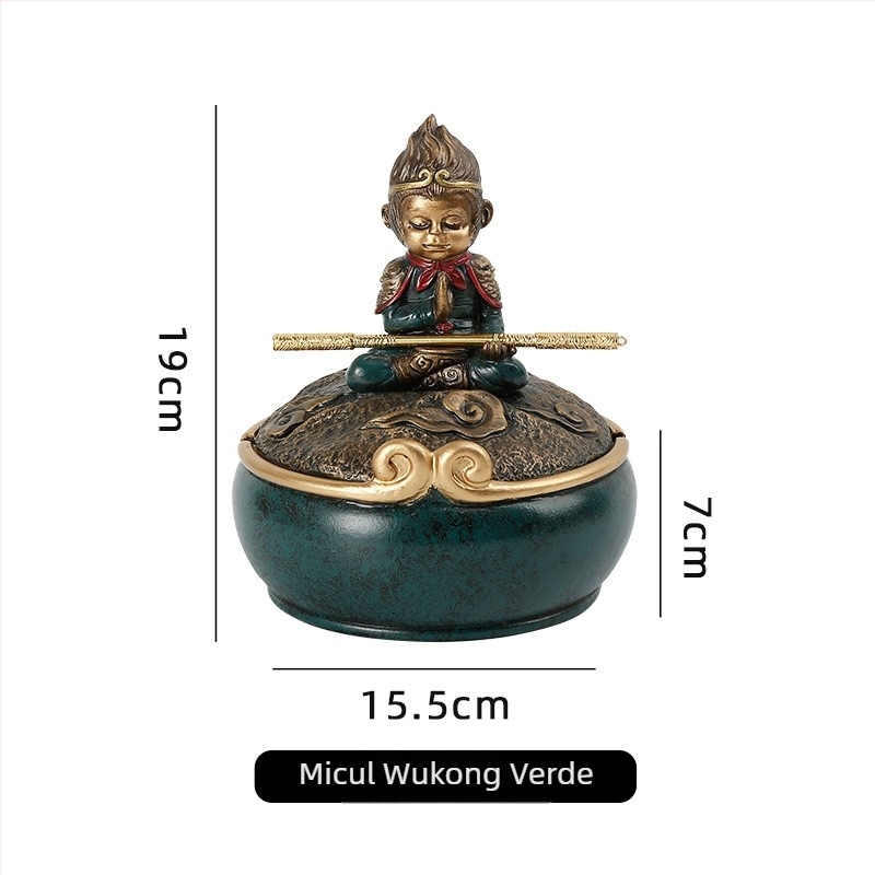 Scrumieră din rășină cu capac — Stil chinezesc nou, Tendință națională, Decorativ cu logo imprimat