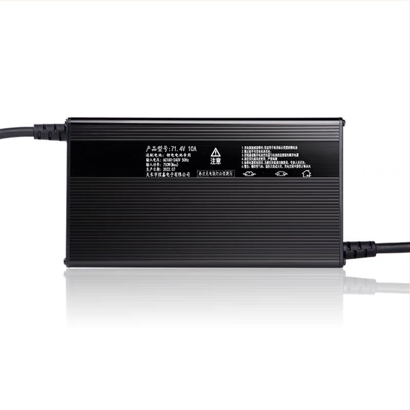 Încărcător pentru baterii LiFePO4 60-72V, 15A — seria 48-72V, CE certificat, intrare 100-240V ~1.7A 50-60Hz