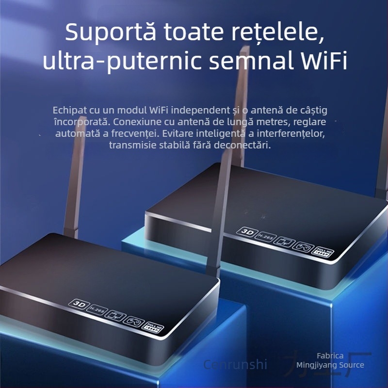 Android TV Box cu ieșire 4K, Bluetooth și Wi-Fi dual-band, 128 MB RAM