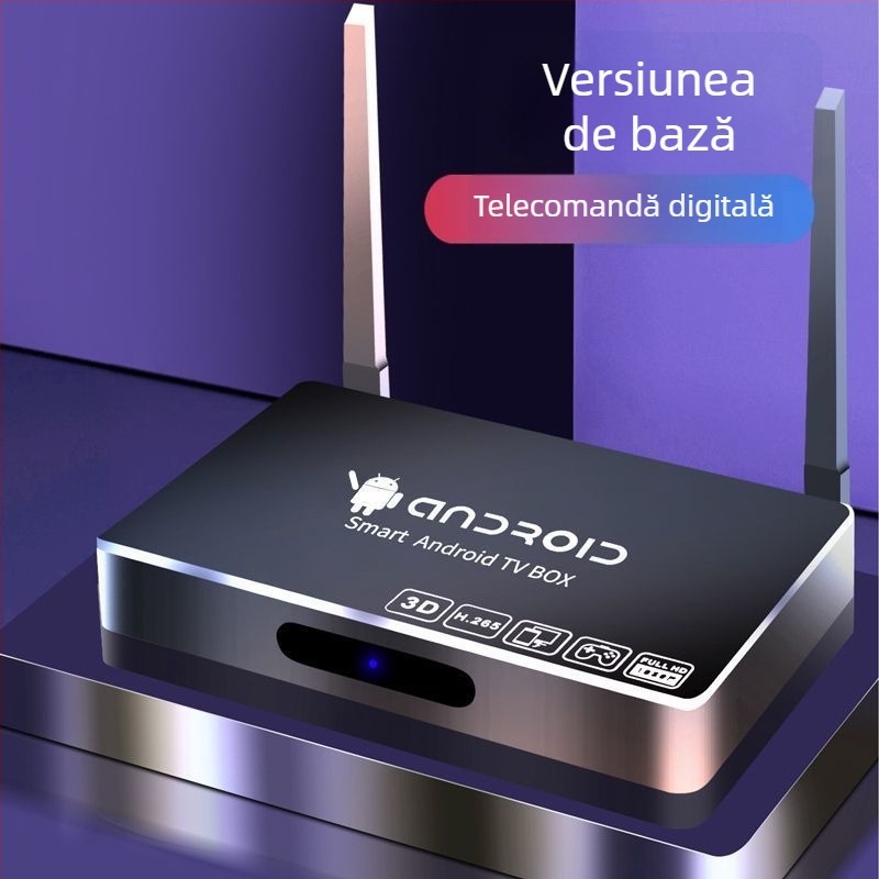 Android TV Box cu ieșire 4K, Bluetooth și Wi-Fi dual-band, 128 MB RAM