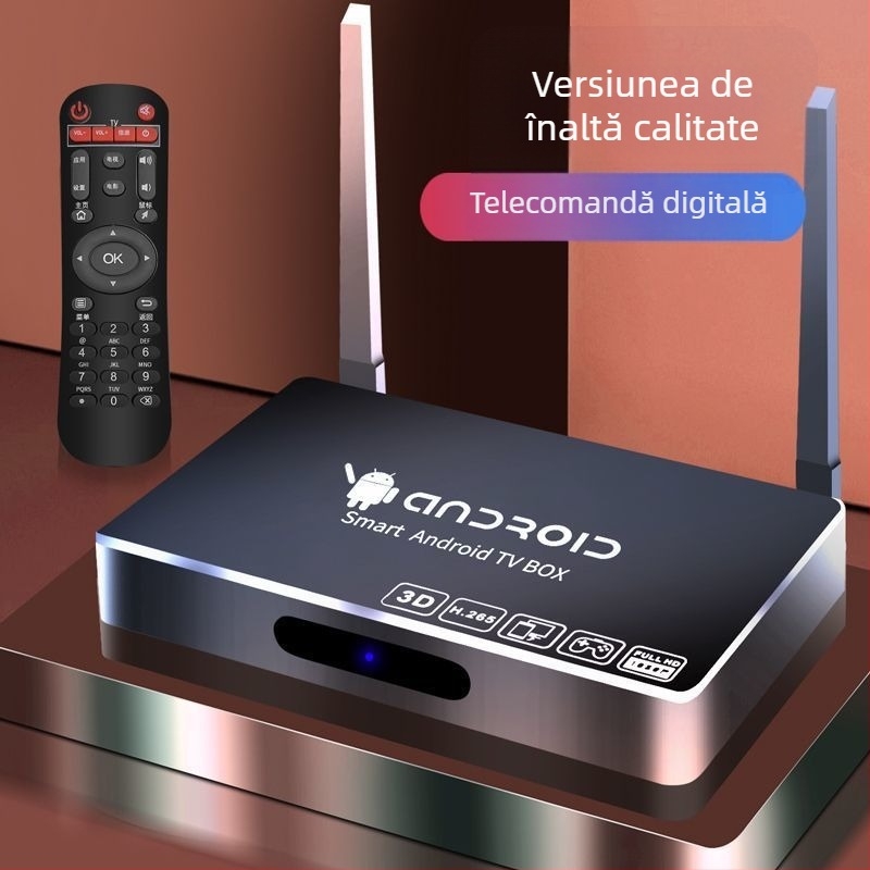 Android TV Box cu ieșire 4K, Bluetooth și Wi-Fi dual-band, 128 MB RAM