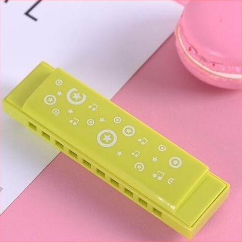 Harmonica pentru copii Bee, monofonică, 10 găuri, capac ABS, orificii de sunet din plastic