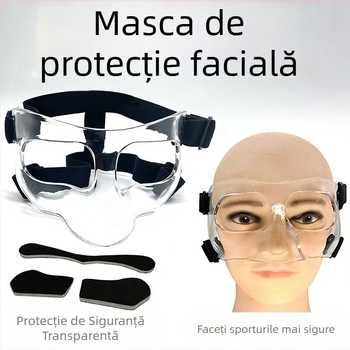 Mască facială de baschet, Zesai zs1212, material PC, stil cadru complet sau cadru semi