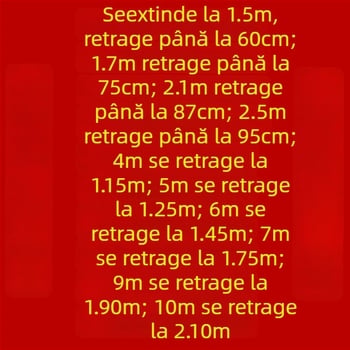Țeavă de plasă telescopică din oțel inoxidabil pentru pescuit (telescopică, oțel inoxidabil, construcție întărită)