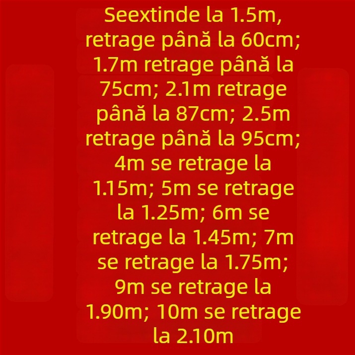Țeavă de plasă telescopică din oțel inoxidabil pentru pescuit (telescopică, oțel inoxidabil, construcție întărită)