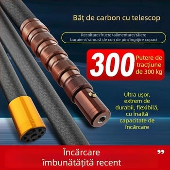 Plasă de pescuit din fibră de carbon cu tijă telescopică ultratare — scalabilă, multifuncțională