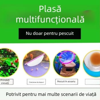 Plasă de pescuit manual pentru acvariu, plasă pentru peștișori aurii, plasă pentru acvariu — Material: 1