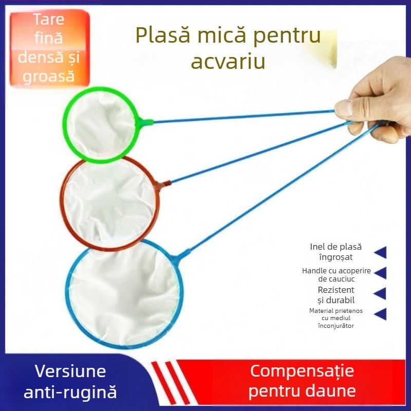 Plasă de pescuit manual pentru acvariu, plasă pentru peștișori aurii, plasă pentru acvariu — Material: 1