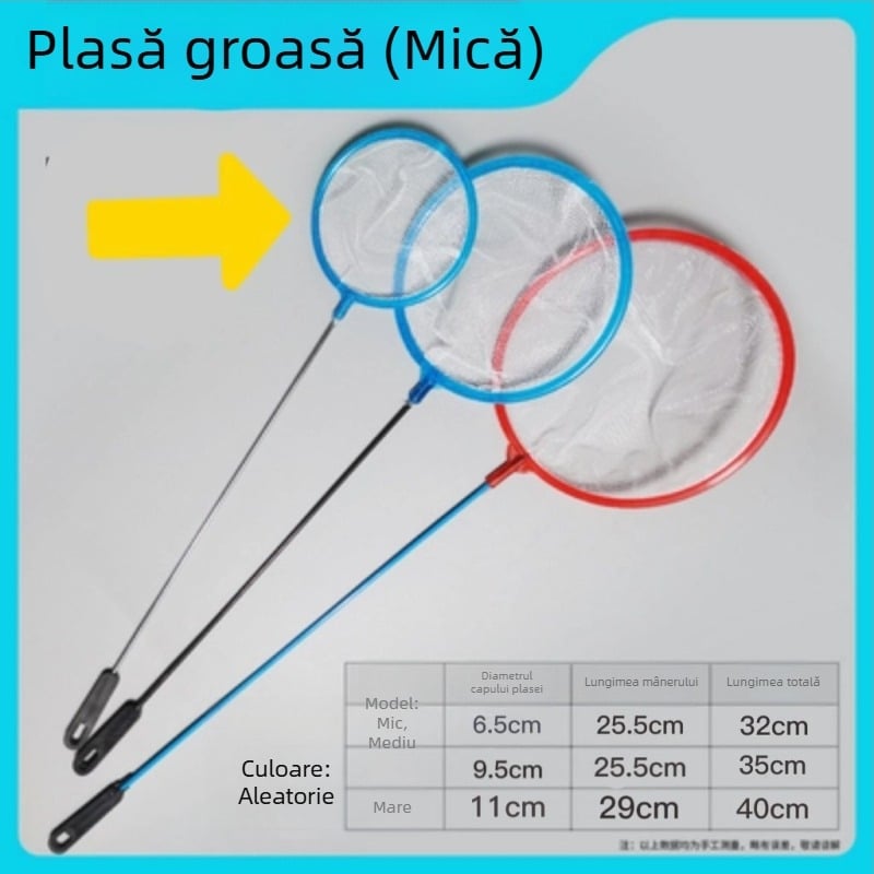 Plasă de pescuit manual pentru acvariu, plasă pentru peștișori aurii, plasă pentru acvariu — Material: 1