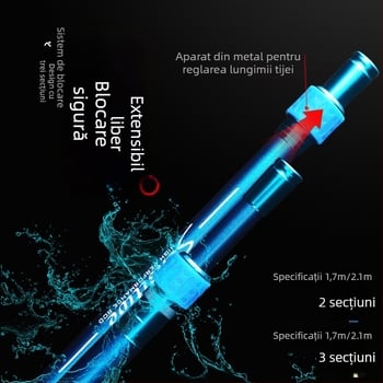 Coloană din carbon pentru plasă de aruncare – set greu pentru pescuit cu cap de plasă