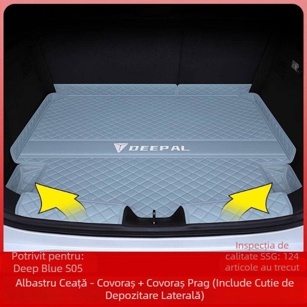 Covoraș portbagaj spate compatibil Changan Deep Blue S05, decor interior