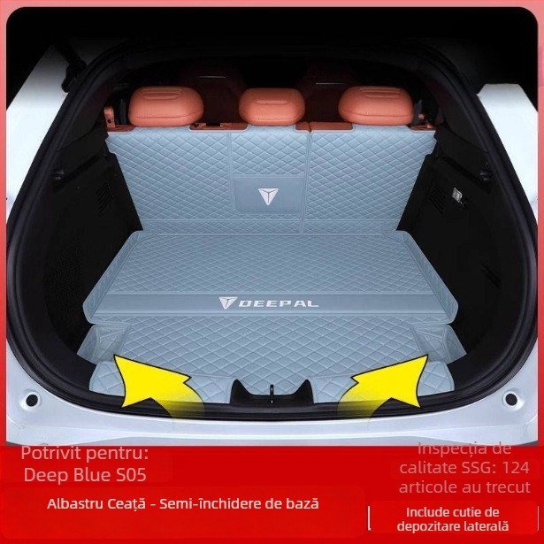 Covoraș portbagaj spate compatibil Changan Deep Blue S05, decor interior