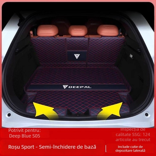 Covoraș portbagaj spate compatibil Changan Deep Blue S05, decor interior