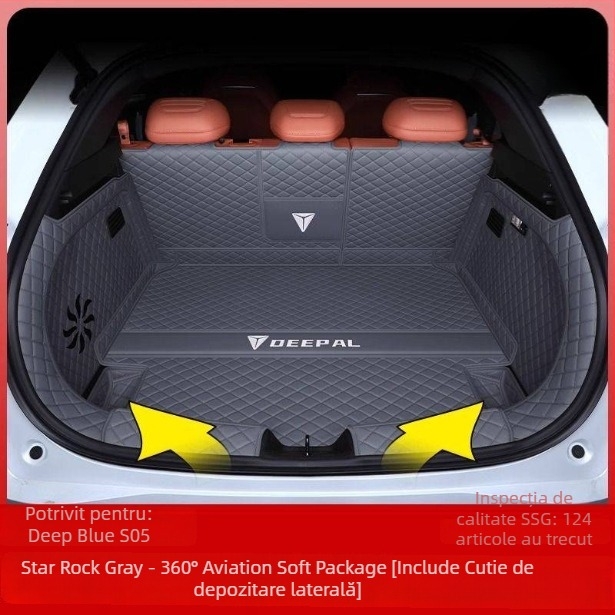 Covoraș portbagaj spate compatibil Changan Deep Blue S05, decor interior