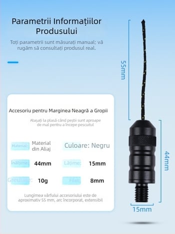 Țâie de plasă pentru pescuit în groapa neagră – unealtă de legare a marginii, accesorii de pescuit modificate, tampon pentru pești zburători