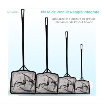 Plasă pătrată de mână pentru curățarea acvariului, pentru întreținerea acvariului și pescuit în aer liber, potrivită pentru peștișorii aurii ornamentali