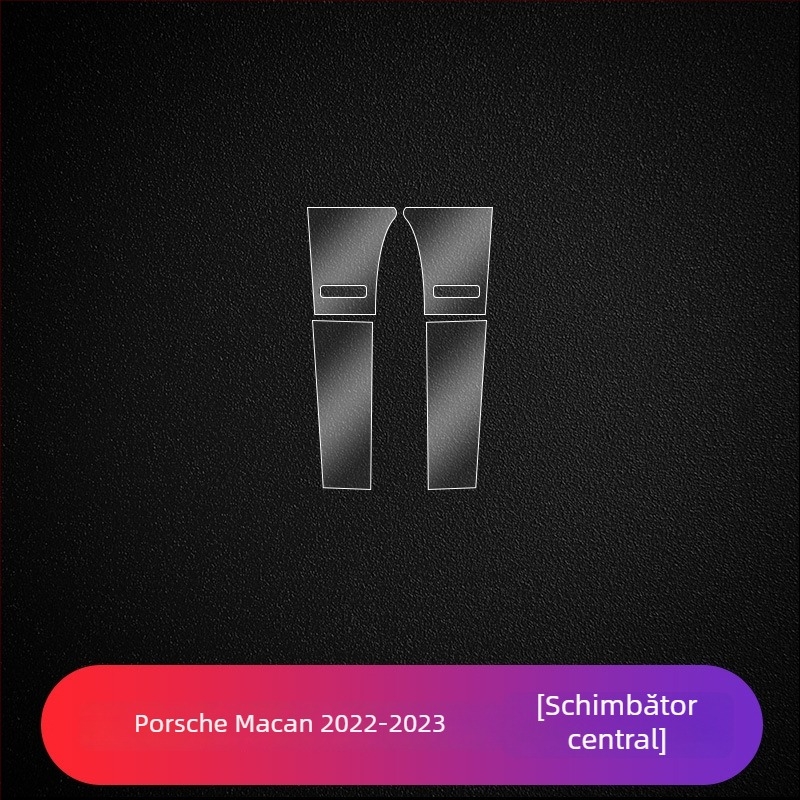 Protecție pentru ecranul central Porsche – PET material, rezistent la temperaturi, Model LY, pentru Cayenne, Taycan, Panamera, Macan