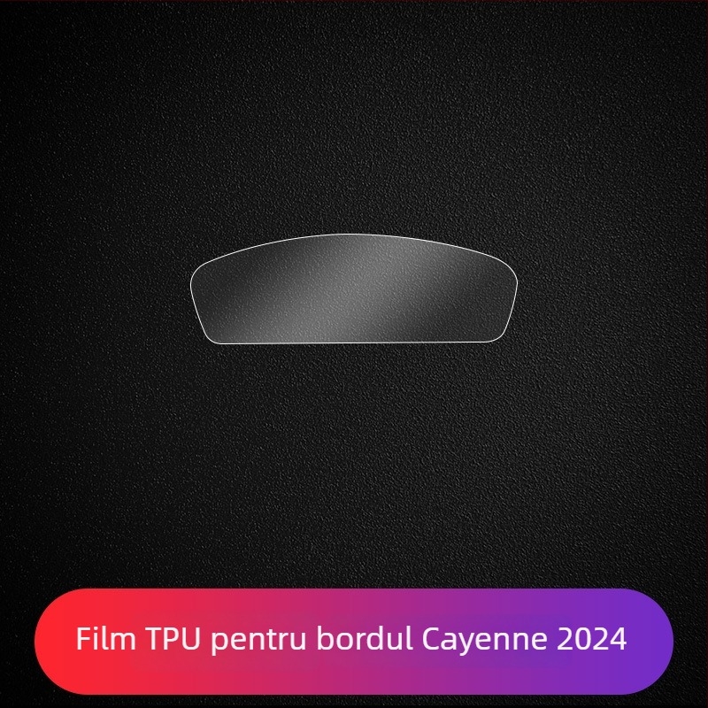 Protecție pentru ecranul central Porsche – PET material, rezistent la temperaturi, Model LY, pentru Cayenne, Taycan, Panamera, Macan