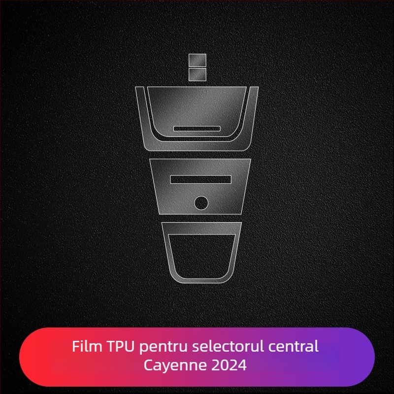 Protecție pentru ecranul central Porsche – PET material, rezistent la temperaturi, Model LY, pentru Cayenne, Taycan, Panamera, Macan