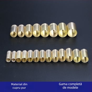 Conector pentru plasă din cupru pur, șurub de 8 mm pentru undiță, conector piuliță DIY pentru accesorii de pescuit