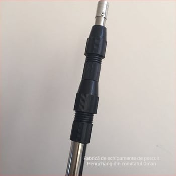 Tijă telescopică din oțel inoxidabil pentru plasă de pescuit, îngroșată, pentru pești mari