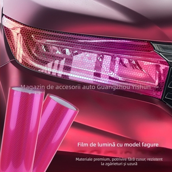 Film pentru stopuri auto – model faguri laser, PVC material, fixare autoadezivă