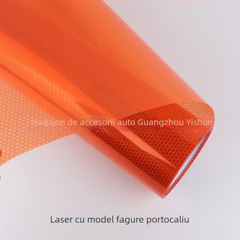 Film pentru stopuri auto – model faguri laser, PVC material, fixare autoadezivă
