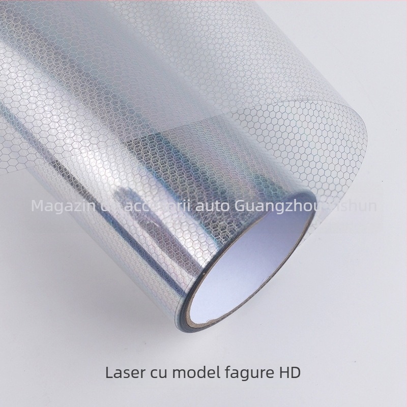 Film pentru stopuri auto – model faguri laser, PVC material, fixare autoadezivă