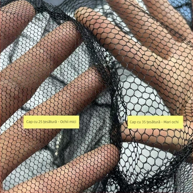 Capă de plasă de pescuit din aliaj de aluminiu, pliabilă, cu 35 ochi mici, adâncime 16/20 cm