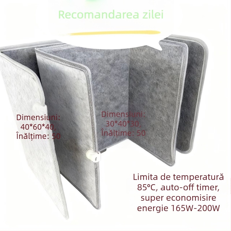 Padă încălzitoare pentru picior, alimentare la priză — 220 V, 165 W, model Nhx-01, Sheng dehui