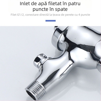 Valvă de spălare pentru picior, aliaj de cupru, montaj pe suprafață/ascuns, ieșire de 1 inch, presiune 0,1–0,6 MPa, timp de spălare 3–6 s