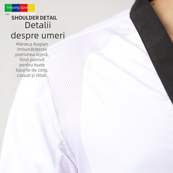 Îmbrăcăminte Taekwondo competitivă, strânsă, nailon/spandex 80/20, plasă respirabilă, uscare rapidă, țesătură cu elasticitate înaltă