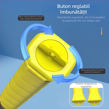Antrenor pentru lovitura de badminton — dispozitiv ușor și portabil pentru puterea încheieturii, set de 6 bucăți din oțel inoxidabil