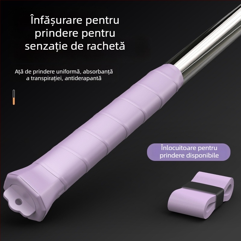 Antrenor pentru lovitura de badminton — dispozitiv ușor și portabil pentru puterea încheieturii, set de 6 bucăți din oțel inoxidabil