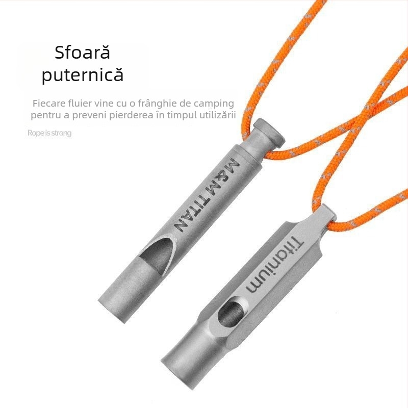 Fluier de supraviețuire pentru exterior, fluier de urgență EDC, ton cu frecvență înaltă (Brand: Other; Material: Other; Categorie: Fluier)
